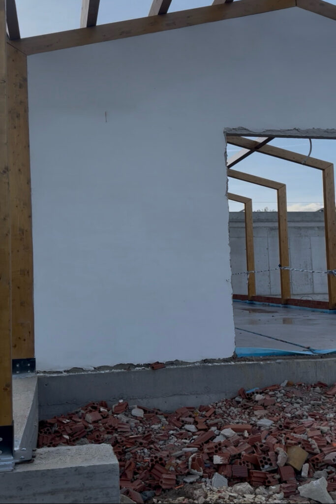 Estructura de madera laminada para pabellón Priego de Córdoba. Vista 2